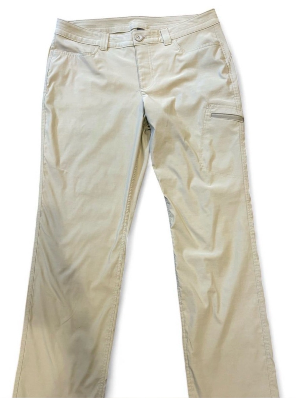 Eddie Bauer Light Beige Straight-Leg Chinos